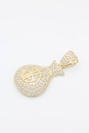 14K POPSmoke Money Bag Pendant