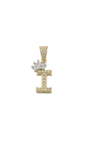 14k Initial Letter Yellow gold pendant