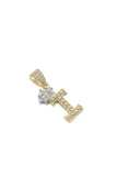 14k Initial Letter Yellow gold pendant