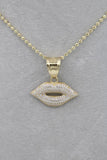 14K gold chain/ Kiss me Necklace