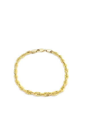 14K Gold Rope Bracelet small