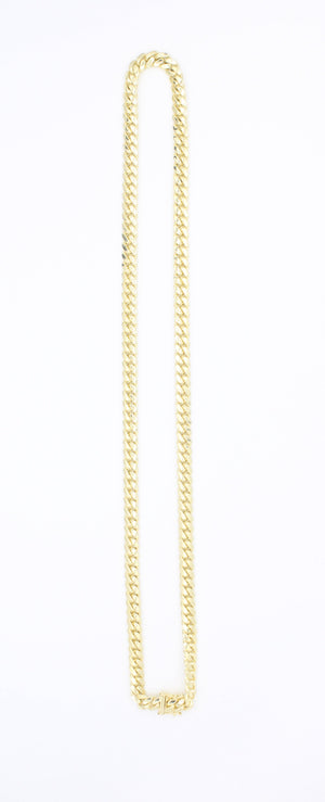 14k solid Yellow gold Miami Cuban Link chain