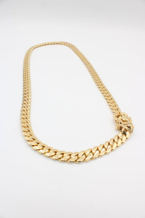 14k Solid Miami Cuban Link Chain