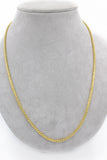14k Solid Franco 26 inches gold chain