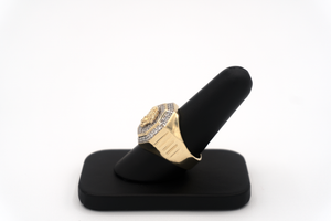 14K men versace ring